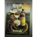 1983 Kahlua Liqueur Ad - Kahlua & Cream Frrresh