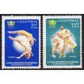 KOLUMBIEN COLOMBIA [1961] MiNr 1001,02 ( **/mnh ) Sport