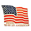 Proud to be an American Flag Fridge Magnet