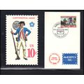 Postcard Event Cancel Denmark AMERIPEX '86 Box0345