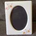 Ceramic Flower Picture Frames Holds 7" X 5" Pho...