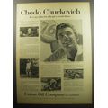 1957 Union Oil Company Ad - Chedo Chuckovich He's one of the few who got