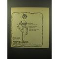 1960 Doop's and Montaldo's Dress by Rembrandt Advertisement - Irish Linen