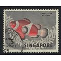 Singapore Orange clownfish Fish 1962 Canc SG#66