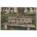 Dartmoor Trull Stocks in Churchyard artist R J ...