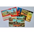 Postcard Skegness multiview. Yachting Pool, Com...