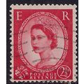 GB 1957 QE2 2 1/2d Red Wilding type 2 Wmk 165 S...