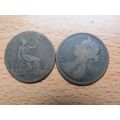 GB 1891 Victoria 1/2d Half Penny Coin