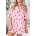 Pink Stars Short Sleeve Shirt and Shorts Bamboo...