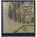 1867 SG111 9d Pale Straw Good Used Wing Margin ...
