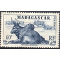 Madagascar 1946 - SG300 - 60c blue - Zebus - MH