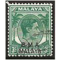 BMA Malaya 1947 SG4a 3c Blue-Green Fine Used .. ..