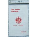 1975 programme Leigh v. Workington T.