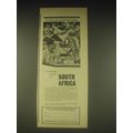 1962 South African Tourist Corporation Ad - Attention Sun-seekers!