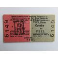 Isle of Man Railway Crosby-Peel Ticket #263