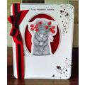 Valentine's Card - Tatty Teddy - Red Bow - Prin...