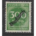 GERMANY OFFICIAL 1923 OPT'D DIENSTMARKE 300M GR...