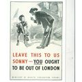 'Leave This to us Sonny' MOD Evacuation Adverti...