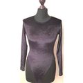 Miss Selfridge Bodysuit Black Velvet Ultrasoft ...