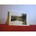 A RIVER SCENE small vintage photograph 1930s =