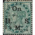 INDIA, Queen Victoria, service, pale blue-green...