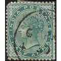 INDIA, Queen Victoria, definitive, pale blue-gr...