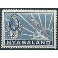 Nyasaland 1934 SG118 3d Blue Mounted Mint...