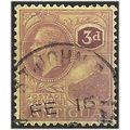 Antigua 1925 SG74 3d Purple/Pale Yellow Fine Us...