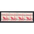 1900a 5.2c Sleigh Fine MNH Dry Gum Gap Single+3...