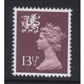 W33 13½p Purple-brown WALES - Unmounted Mint GB...