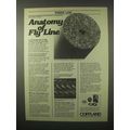 1980 Cortland 333 Fly Lines Ad - Anatomy of Fly...