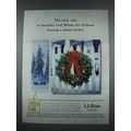 2003 L.L. Bean Christmas Wreath Ad - Breath Maine Air