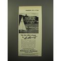 1950 American Express Travel Service Ad - Take time while in Europe