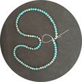 Blue Malachite 4mm Round Natural Stone Bead Str...