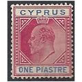 Cyprus 1903 SG52 1pi Carmine & Blue Mounted Min...