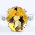 Citrine, 925 Sterling Silver Ring, SR150