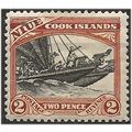 Niue 1944 SG91 2d Black & Red-Brown Mounted Min...