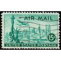 USA 1947 Air Mail 15c Used Stamp . Airmail