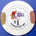 Isle of Capri. $1 Casino Chip. Kansas City, MO....
