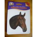 BAY HORSE DOUBLE SIDED CAR, WINDOW, OR MIRROR S...