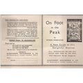 c.1933 leaflet On Foot in the Peak, Yorkshire,Highland Alexander Maclehose books