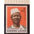 Sierra Leone 1972 Siaka Stevens Le2 Orange Salm...