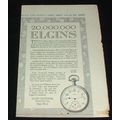 1913 Lord Elgin Pocket Watch Ad, NICE!!