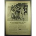 1959 BOAC British Overseas Airway Corporation Ad - what the Early bird gets