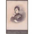 VICT. CAB. PHOTO -PRETTY YOUNG WOMAN.FASHION DR...