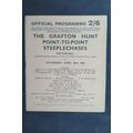 1956 GRAFTON HUNT POINT TO POINT RACECARD @ PAT...