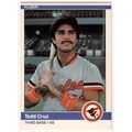1984 Fleer baseball card #3 Todd Cruz - Orioles