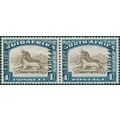 South Africa 1936 1s brown & deep blue Official...