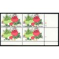 2014, MNH 20¢ Huge Color Shift Error Plate Bloc...