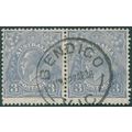 Australia 1927 3d dull blue Perf 13½x12½ Type A...